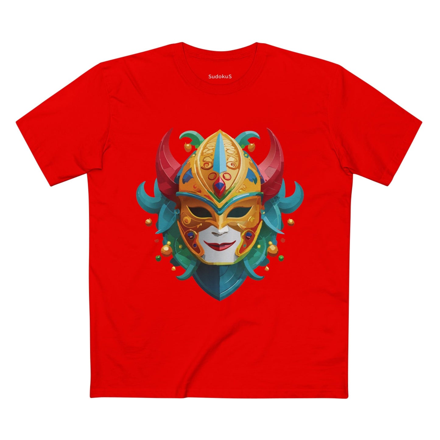 Mask Graphic Unisex 100 Cotton Staple Tee 19