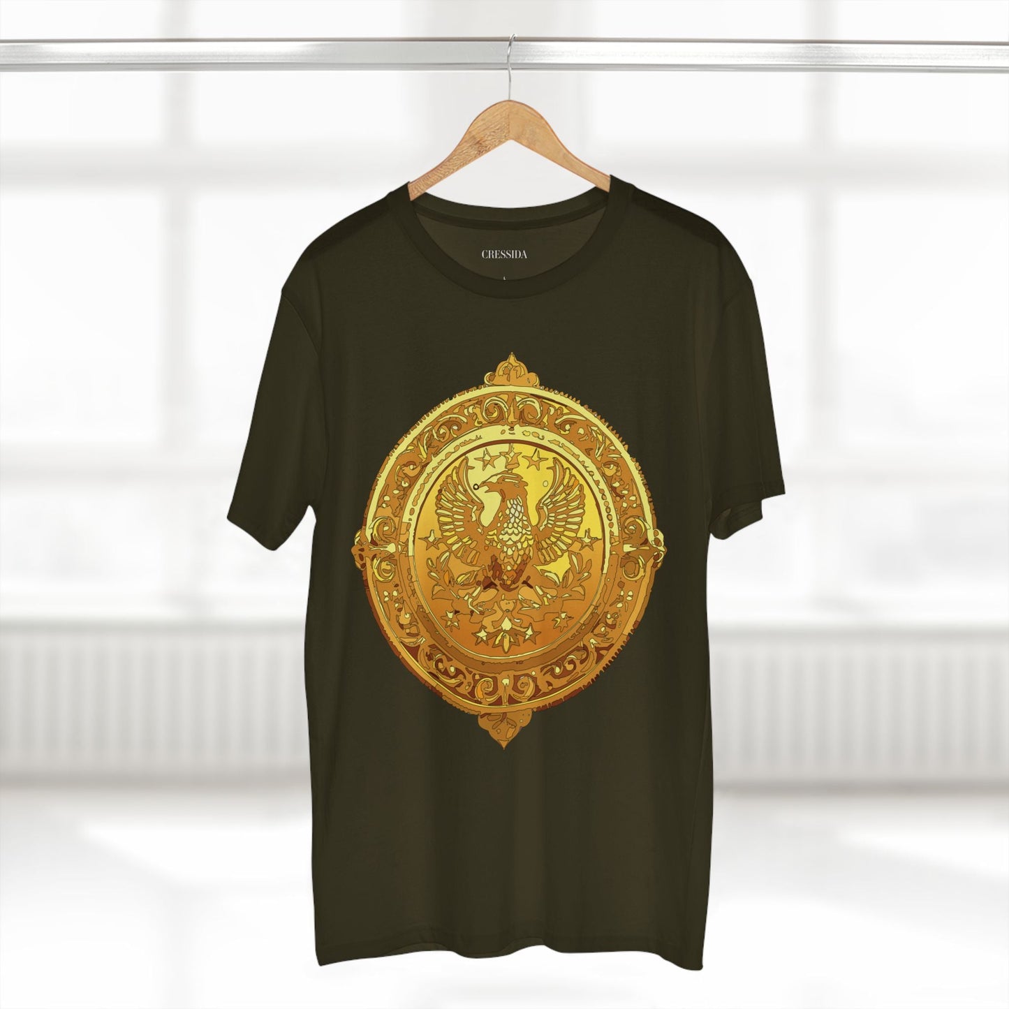Antique Gold Coin Graphic Design T-Shirt Unisex 100 Cotton With Golden Print Artwork Tee 25