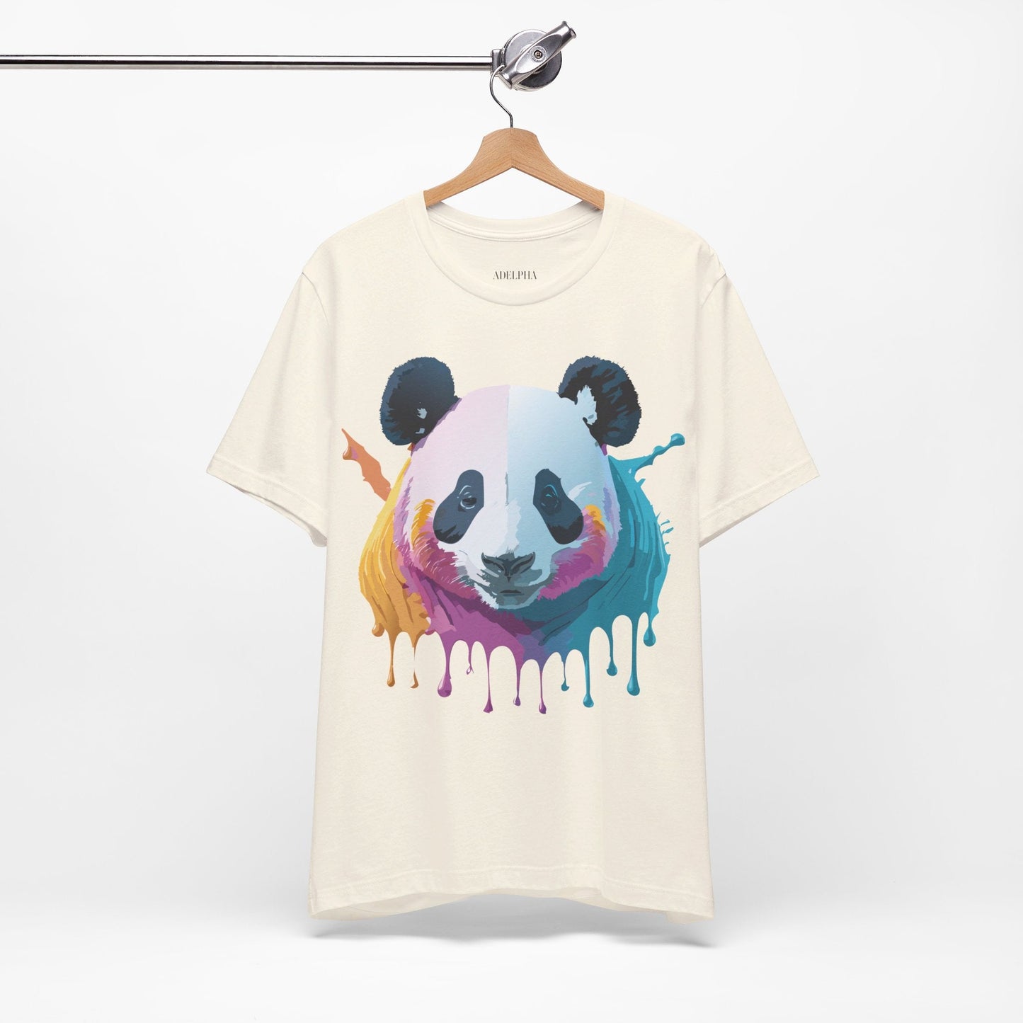 Panda Shirt Unisex Graphic Tee Vintage Inspired Artwork By Adelpha Jersey Short Sleeve
