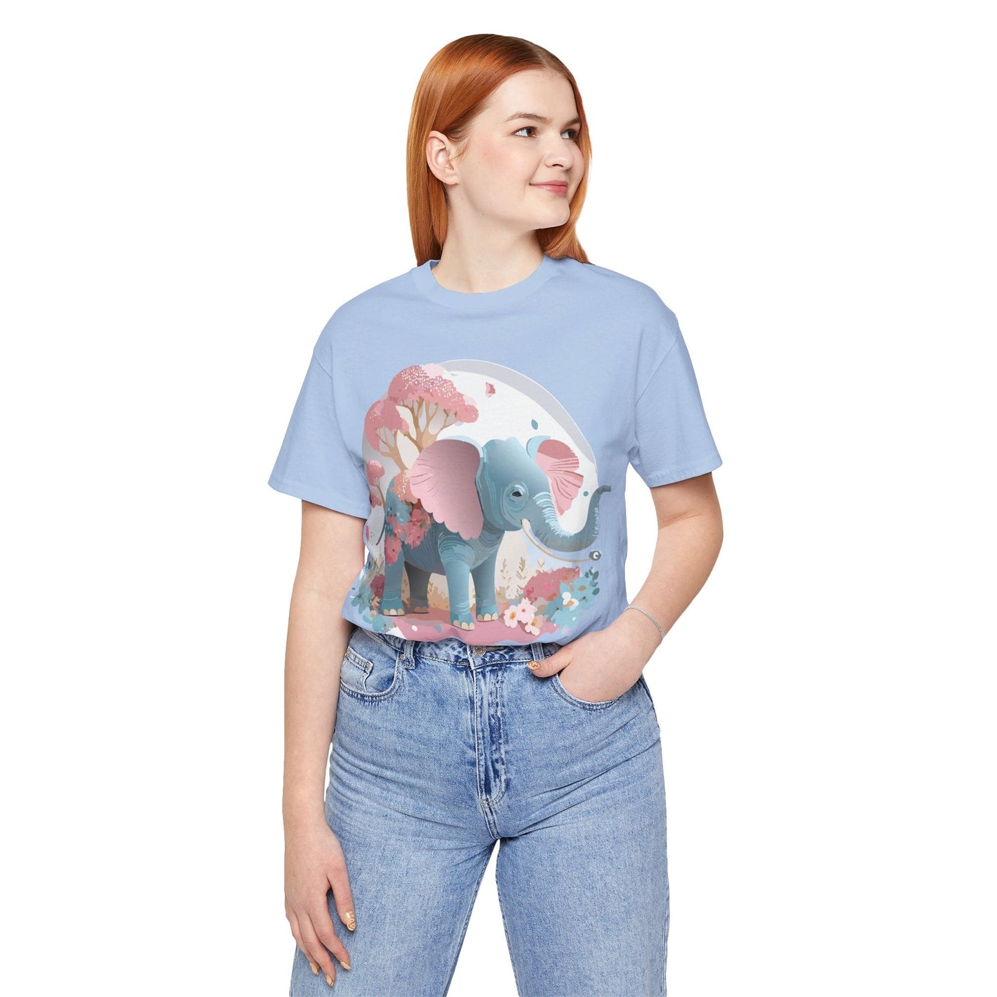 Elephant Graphic T Shirt Unisex By Adelpha Vintage Inspired Art Design Tee Premium Quality Cotton