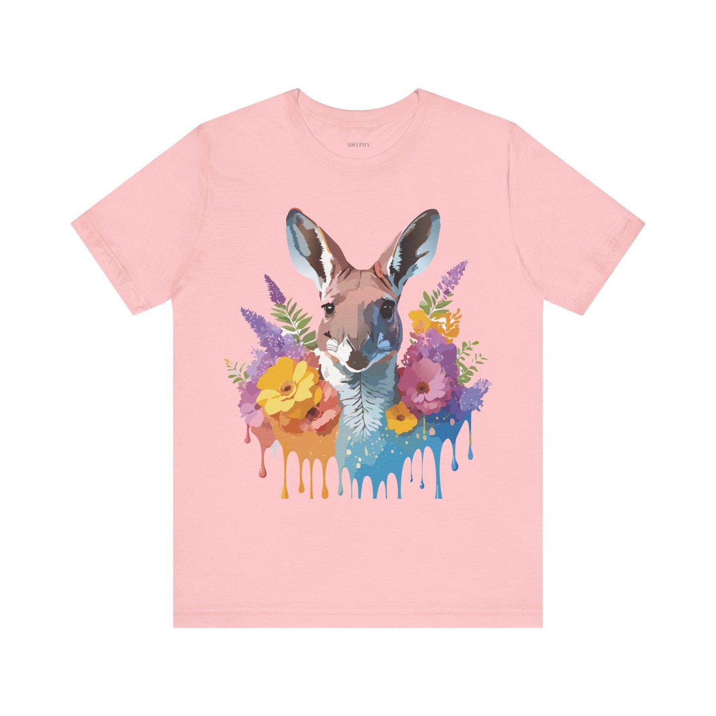 Kangaroo Graphic Unisex 100 Cotton Vintage Animal Artwork Tee 8