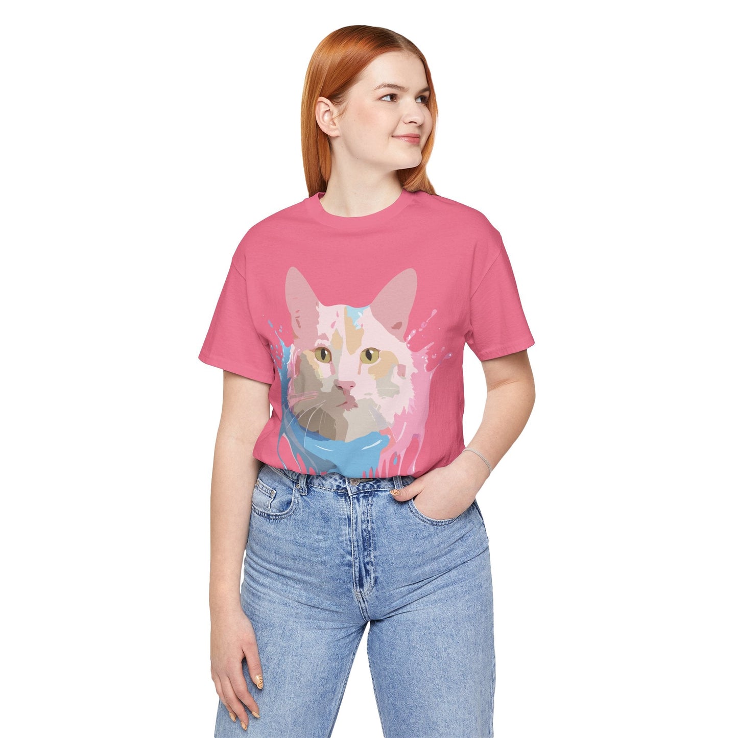 Cat Graphic Tee Unisex Vintage Style Shirt Adelpha Art Design