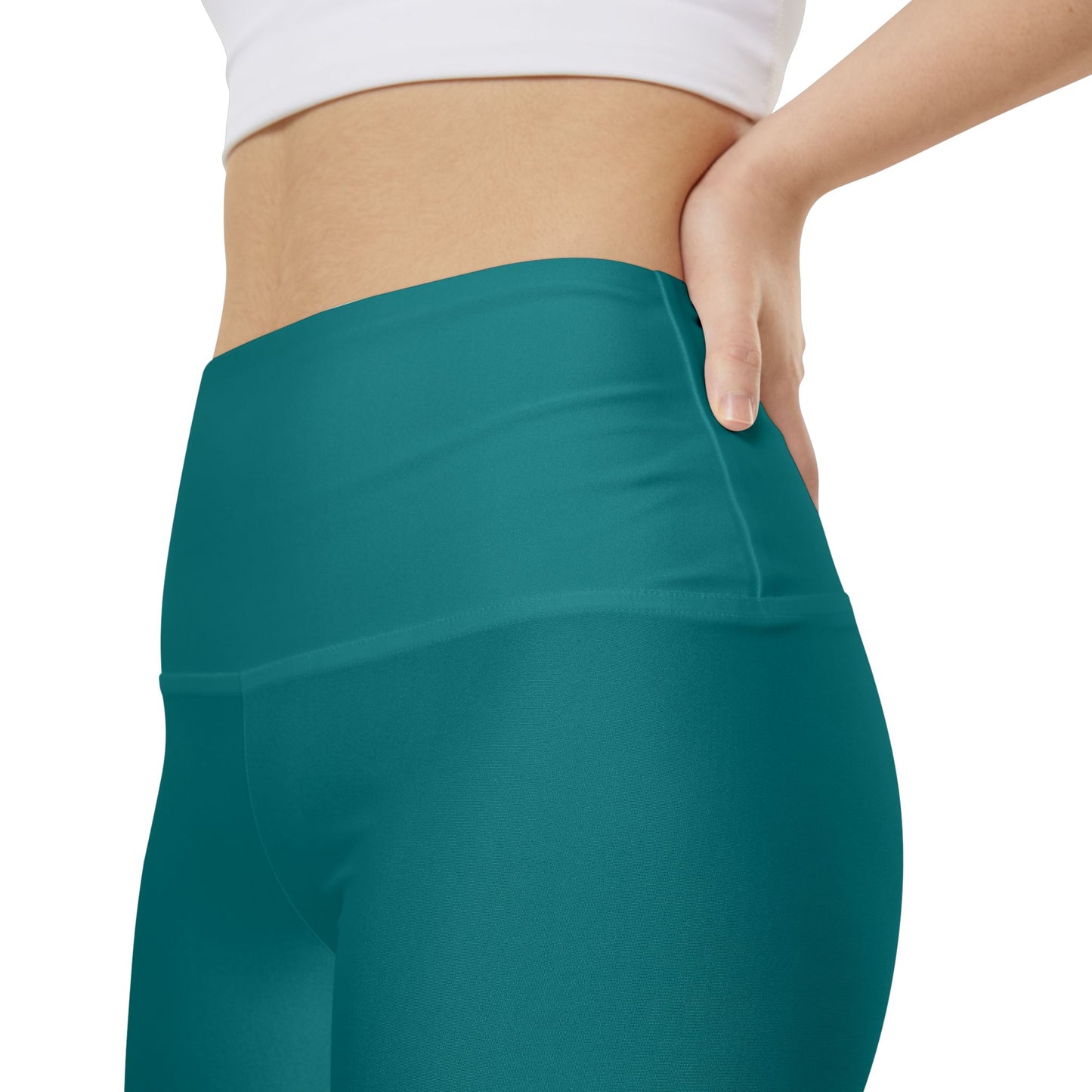 True Teal Women's Workout Shorts — Teal Athletic Biker Shorts for Yoga & Gym