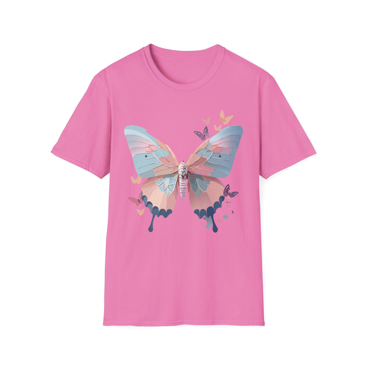 Watercolor Butterfly T-Shirt – Colorful Nature-Inspired Gift Graphic Tee Unisex 100 Cotton Gildan T-Shirt