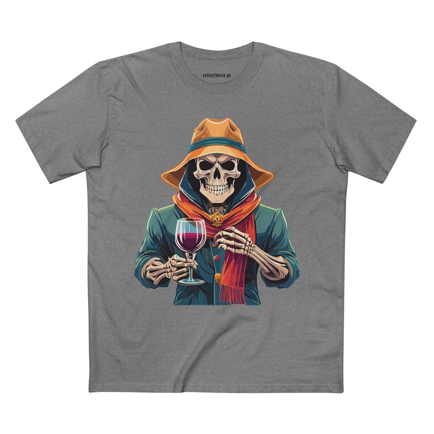 Skull Shirt Unisex Skeleton Tee Premium Cotton Art Design By Retro2Nova Original Artwork