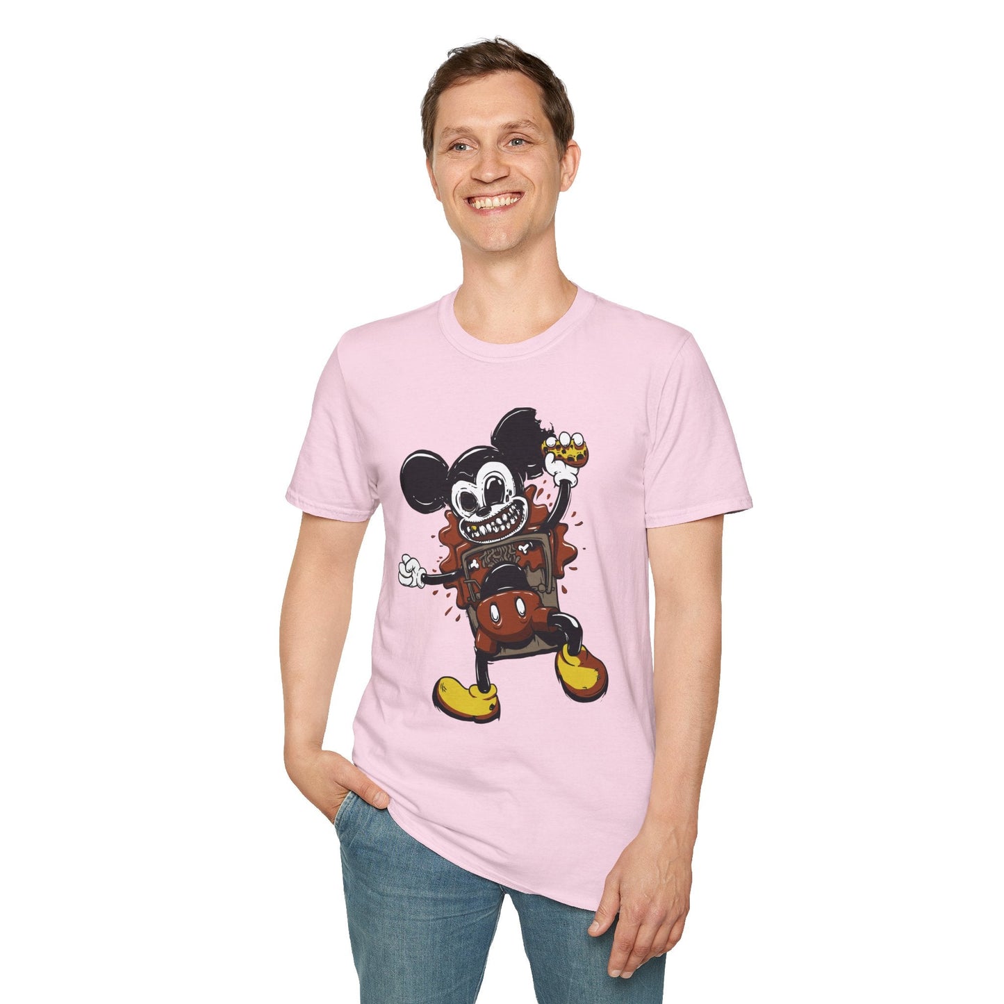 Cartoon T Shirt Animation Tee Unisex Gildan Softstyle 64000 100 Percent Cotton Comfort