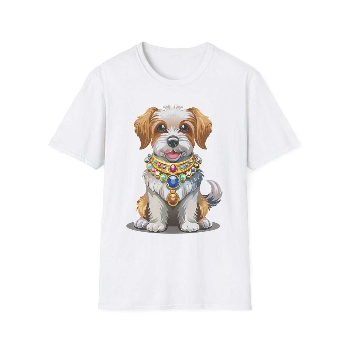 Cute Jeweled Puppy T-Shirt | Dog Portrait Tee