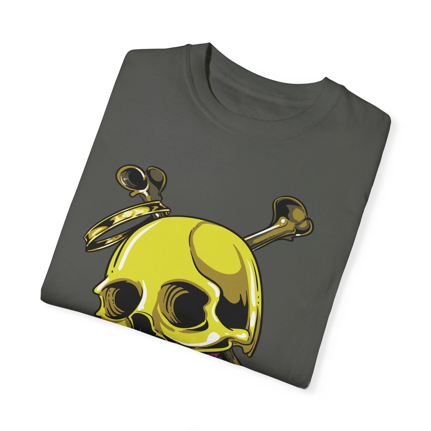 Unisex Cotton Tee Shirt with Skull