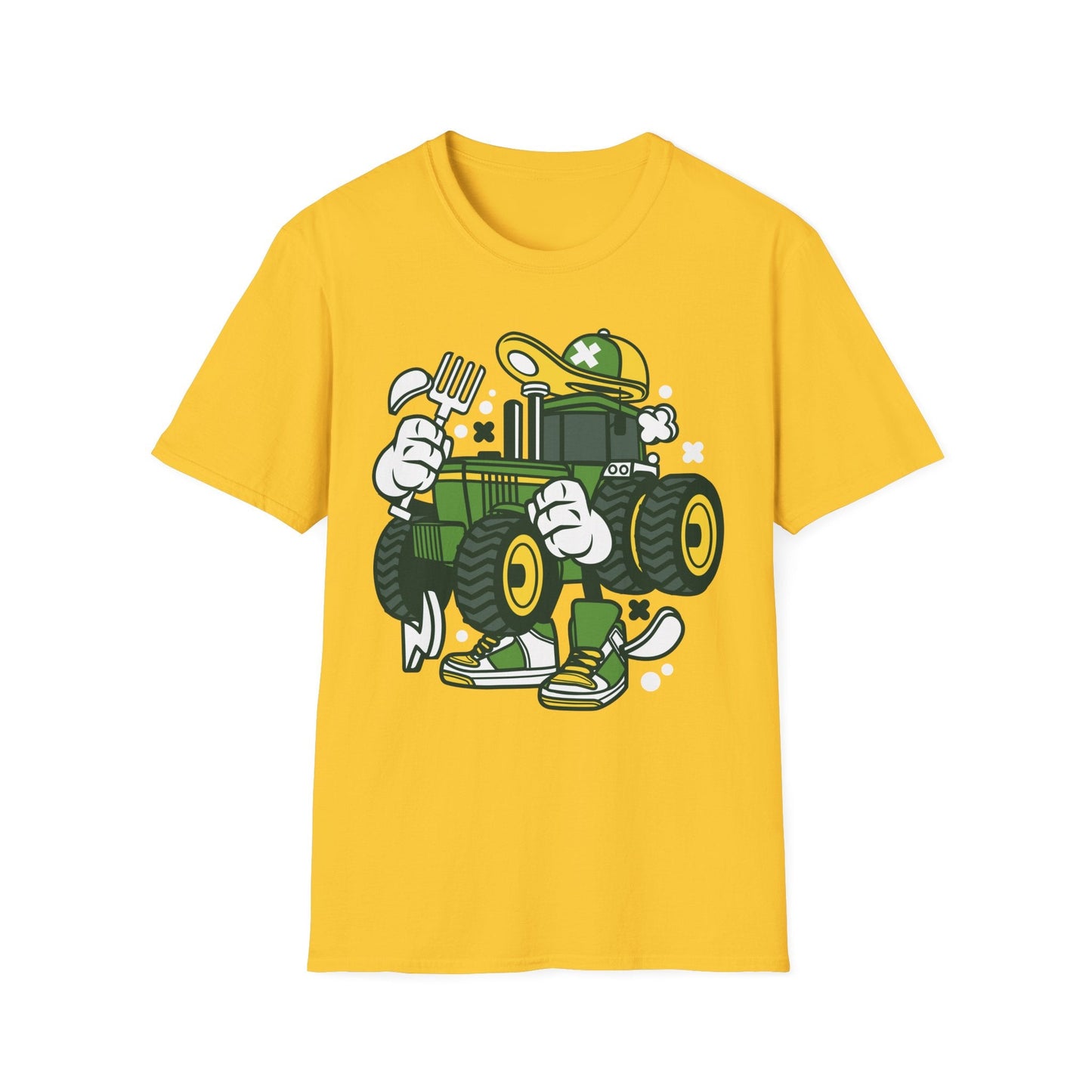 Cartoon T Shirt Animation Tee Funny Design Unisex Softstyle Cotton Shirt 64000 Comfort