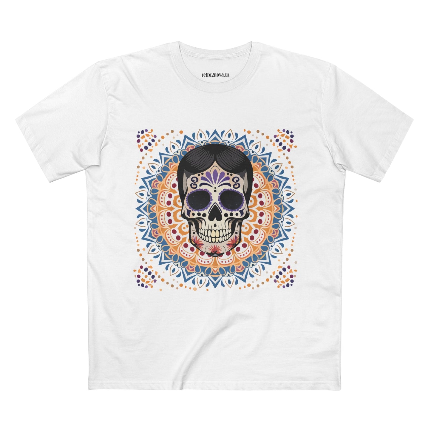 Skull Shirt Skeleton Tee Unisex Premium Cotton Art Design Retro2Nova Exclusive Collection
