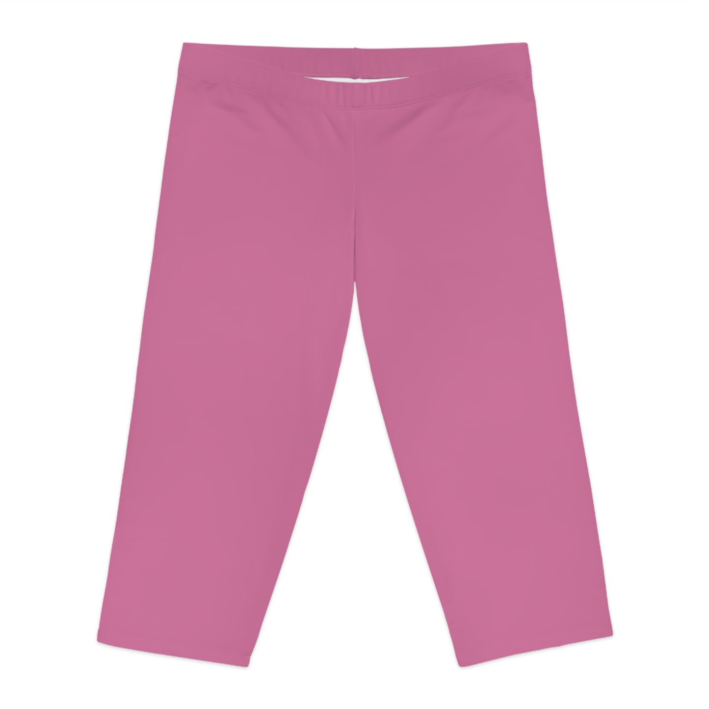 Pink Color Capri Leggings, Pink Capri Leggings 18