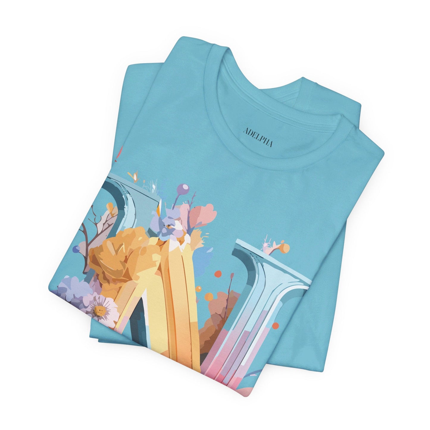 Letter N Shirt Classic Unisex Graphic Tee With Premium Vintage Adelpha Artwork Jersey Short Sleeve