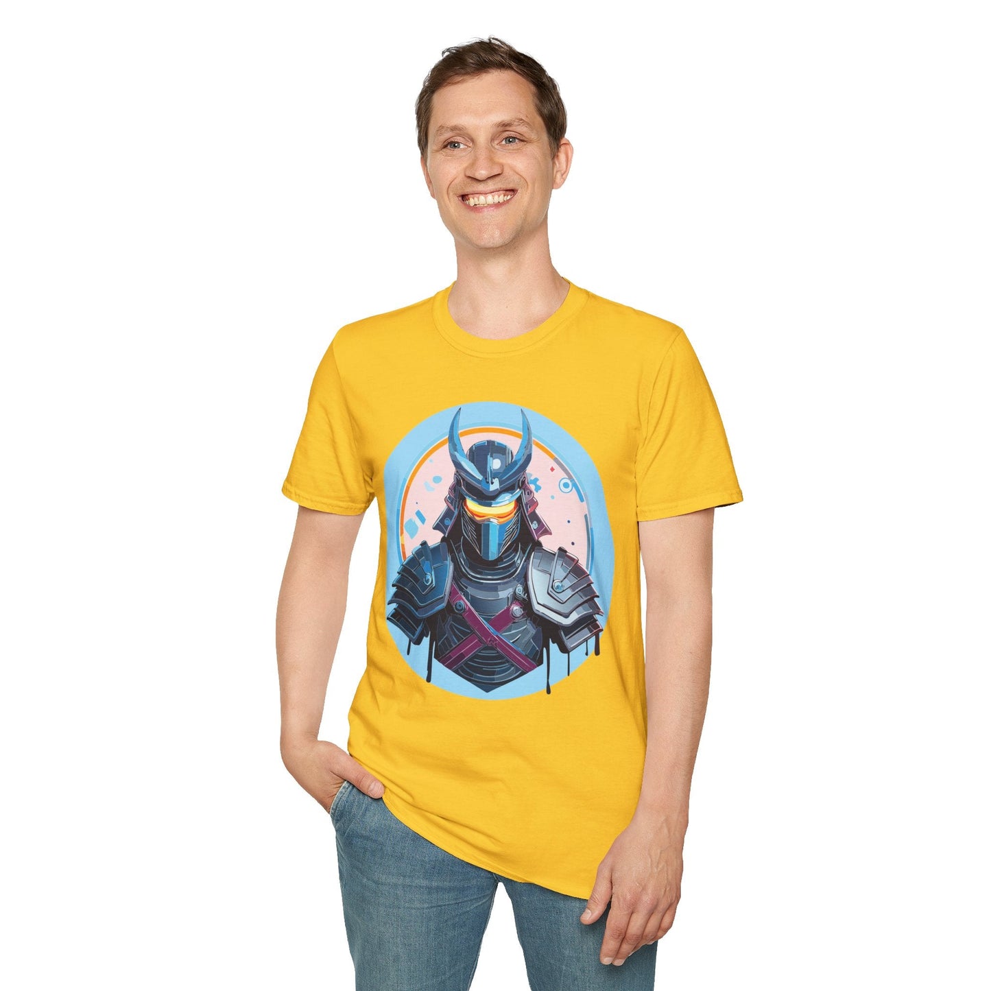 Samurai T Shirt Unisex Softstyle 64000 Tee Lightweight Comfortable 100 Percent Ring Spun Cotton