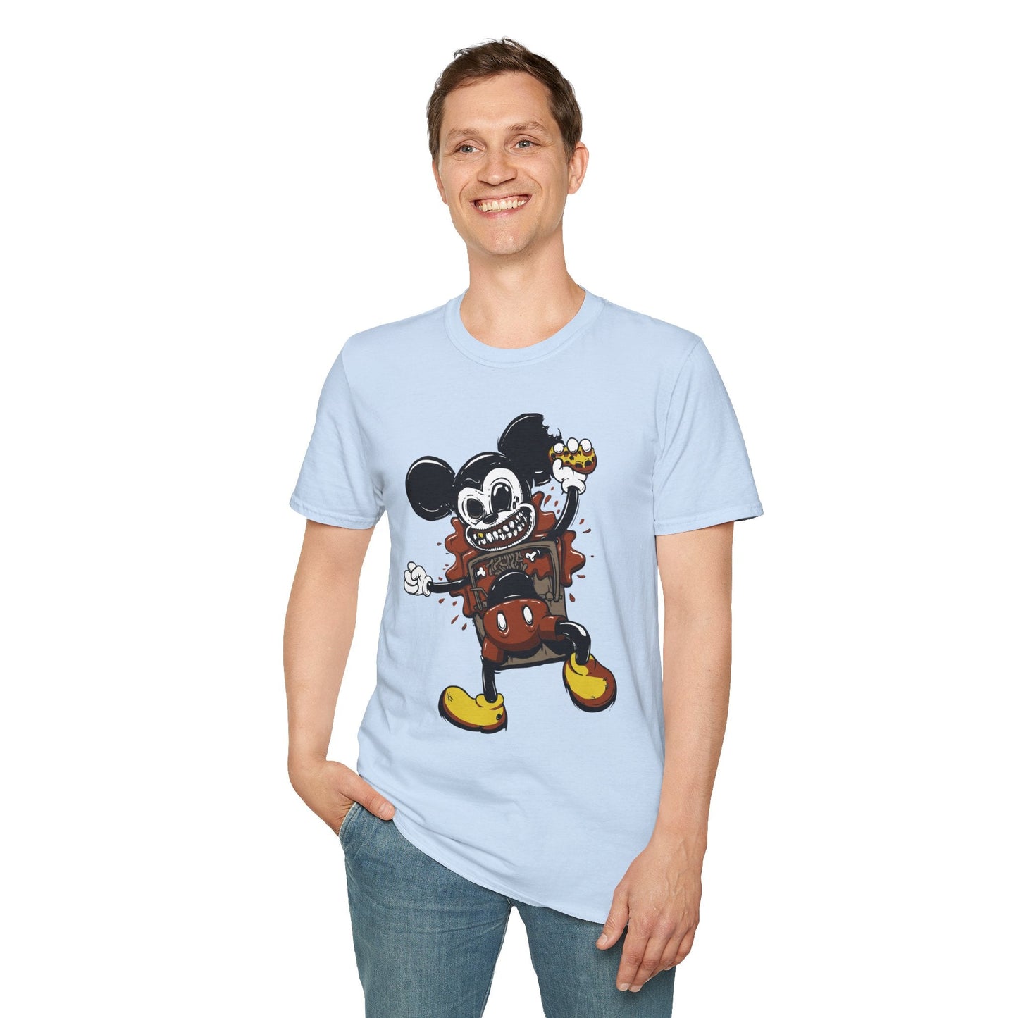 Cartoon T Shirt Animation Tee Unisex Gildan Softstyle 64000 100 Percent Cotton Comfort
