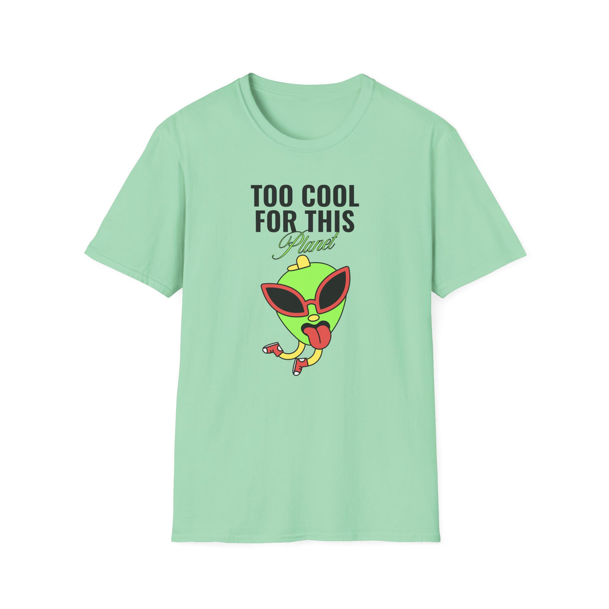 Funny UFO Aliens Graphic Tee Gildan Unisex 100 Cotton Tee Shirt - 19