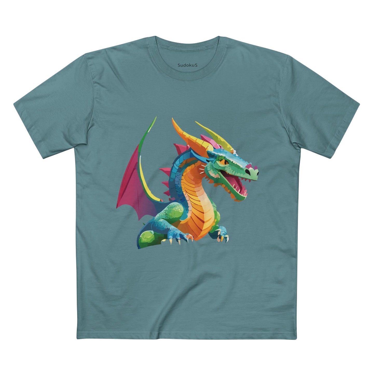 Dragon Graphic Unisex 100 Cotton Staple Tee 2