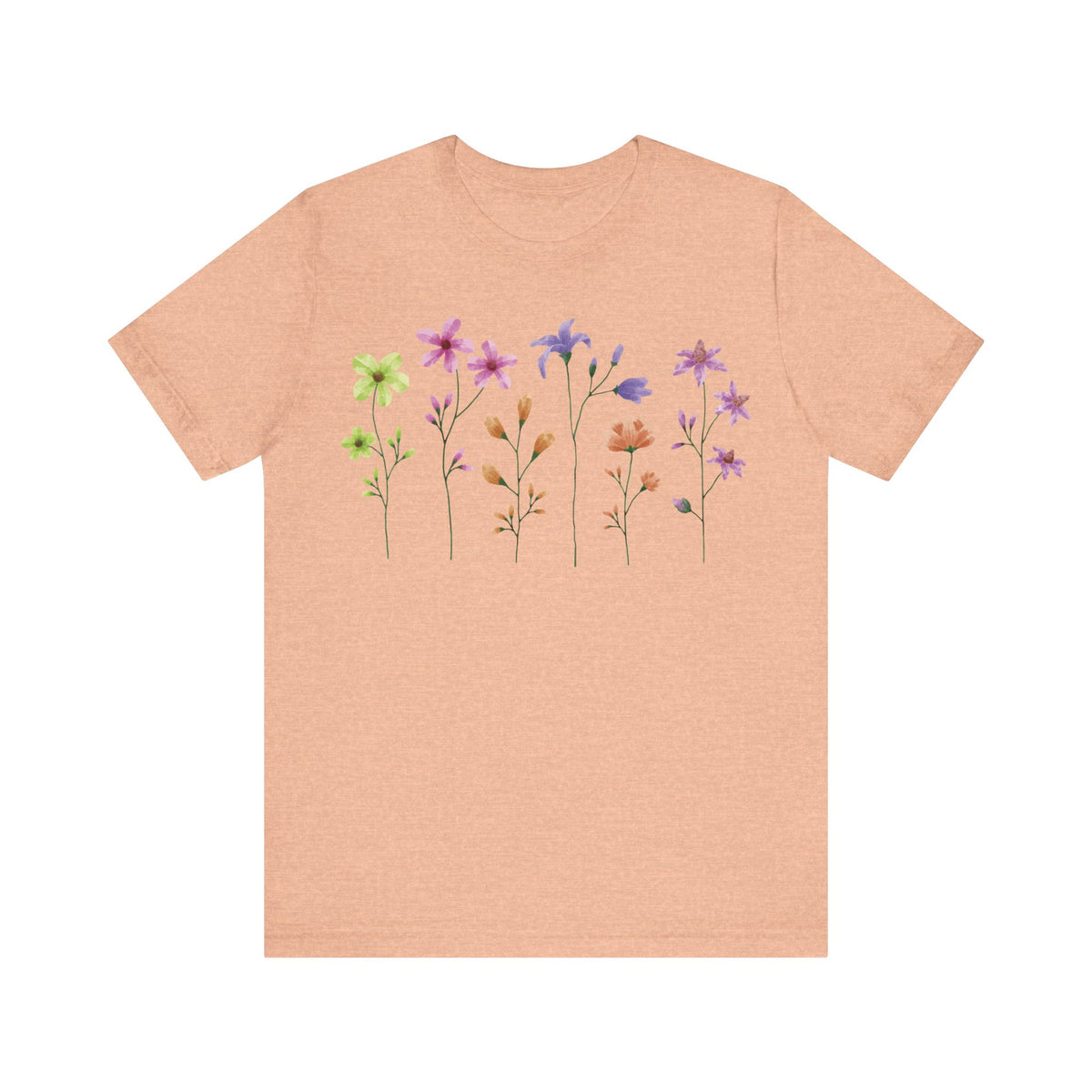 Floral Graphic Tee Shirt - Bella+Canvas Unisex 100 Cotton 54