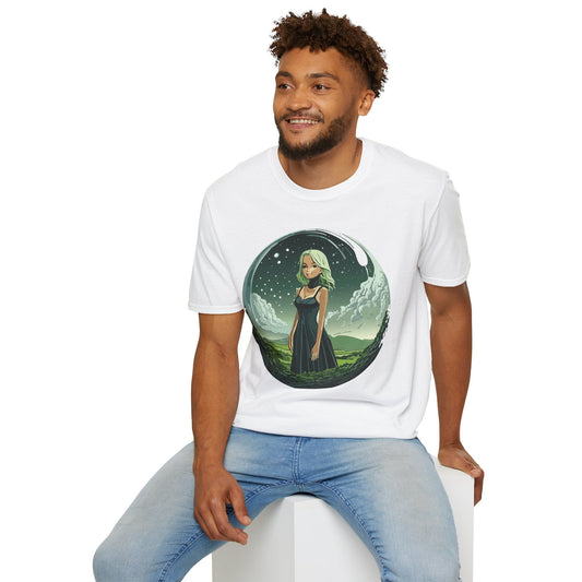 Womens Graphic T Shirt Art Design Tee Ladies Short Sleeve Softstyle 64000 Cotton Ring Spun