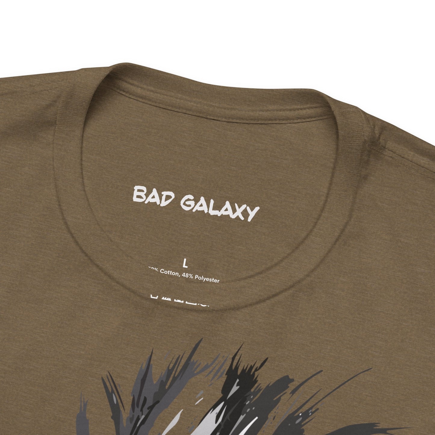 Punk Rock Tee Shirt From Bad Galaxy Made To Order 100 Percent Cotton Eco Friendly Inks