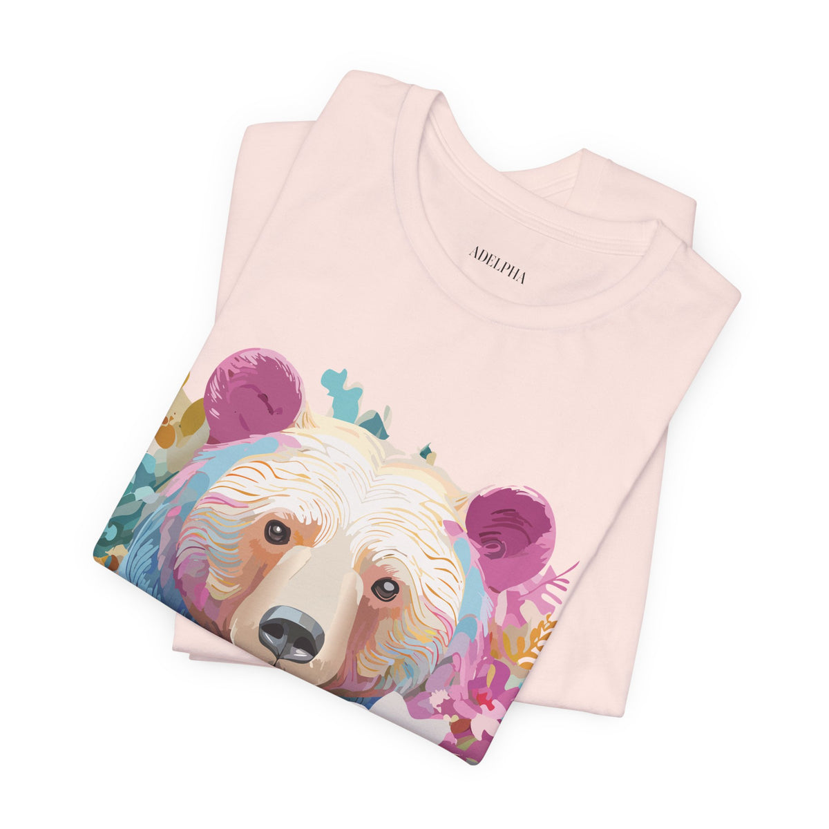 Bear Graphic Design Tee Bella+Canvas Unisex 100 Cotton Tee Shirt a115