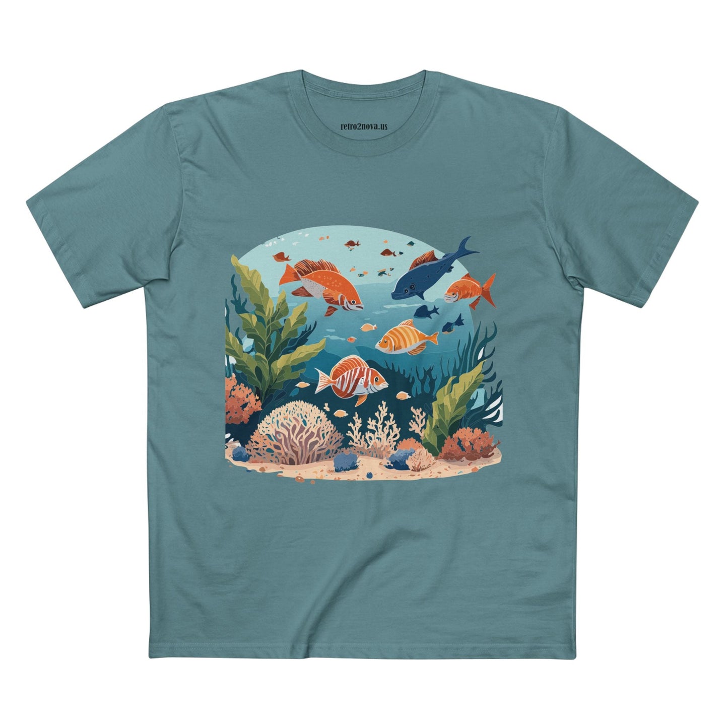 Ocean Pacific OP 4 Unisex Premium Cotton Tee With Original Art Design From Retro2Nova Art Collection