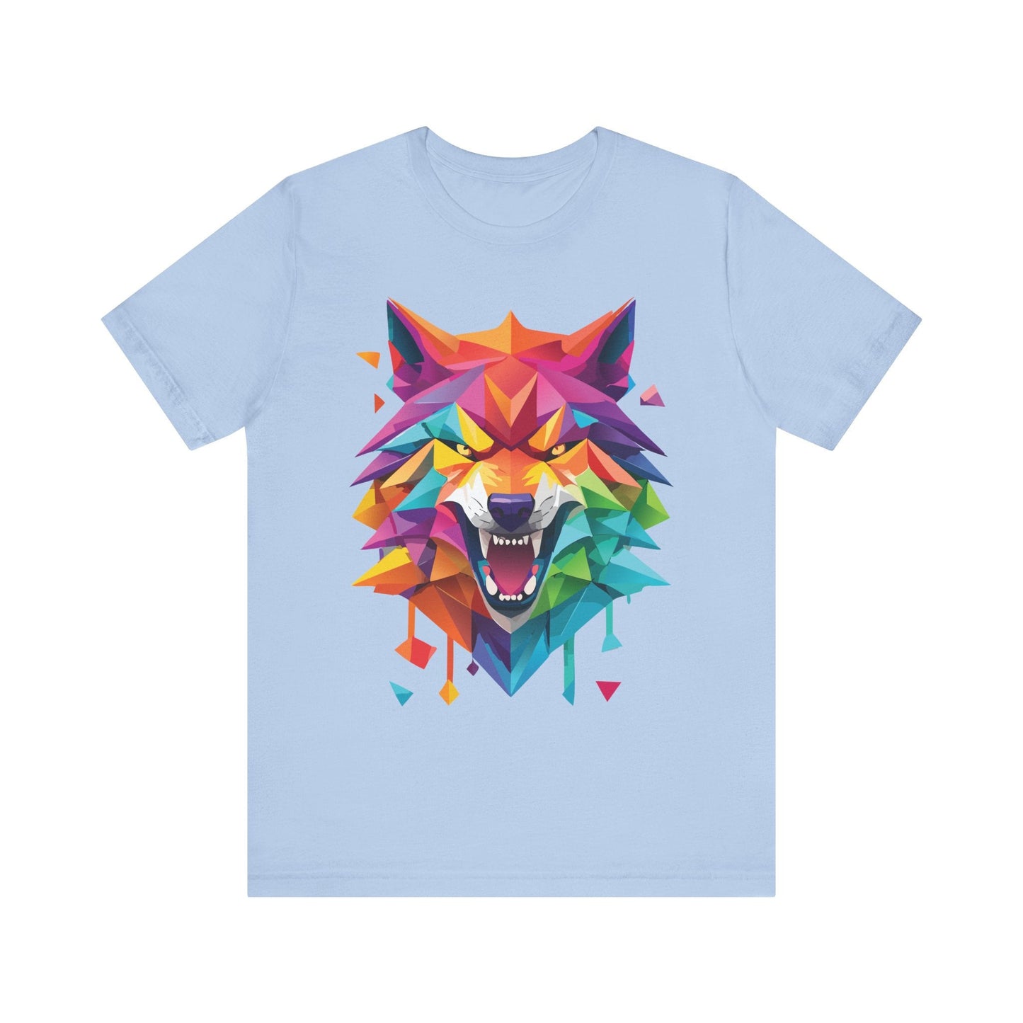 Unisex Animal Shirt With Art Design And Wild Animals Print Tee Short Sleeve Premium