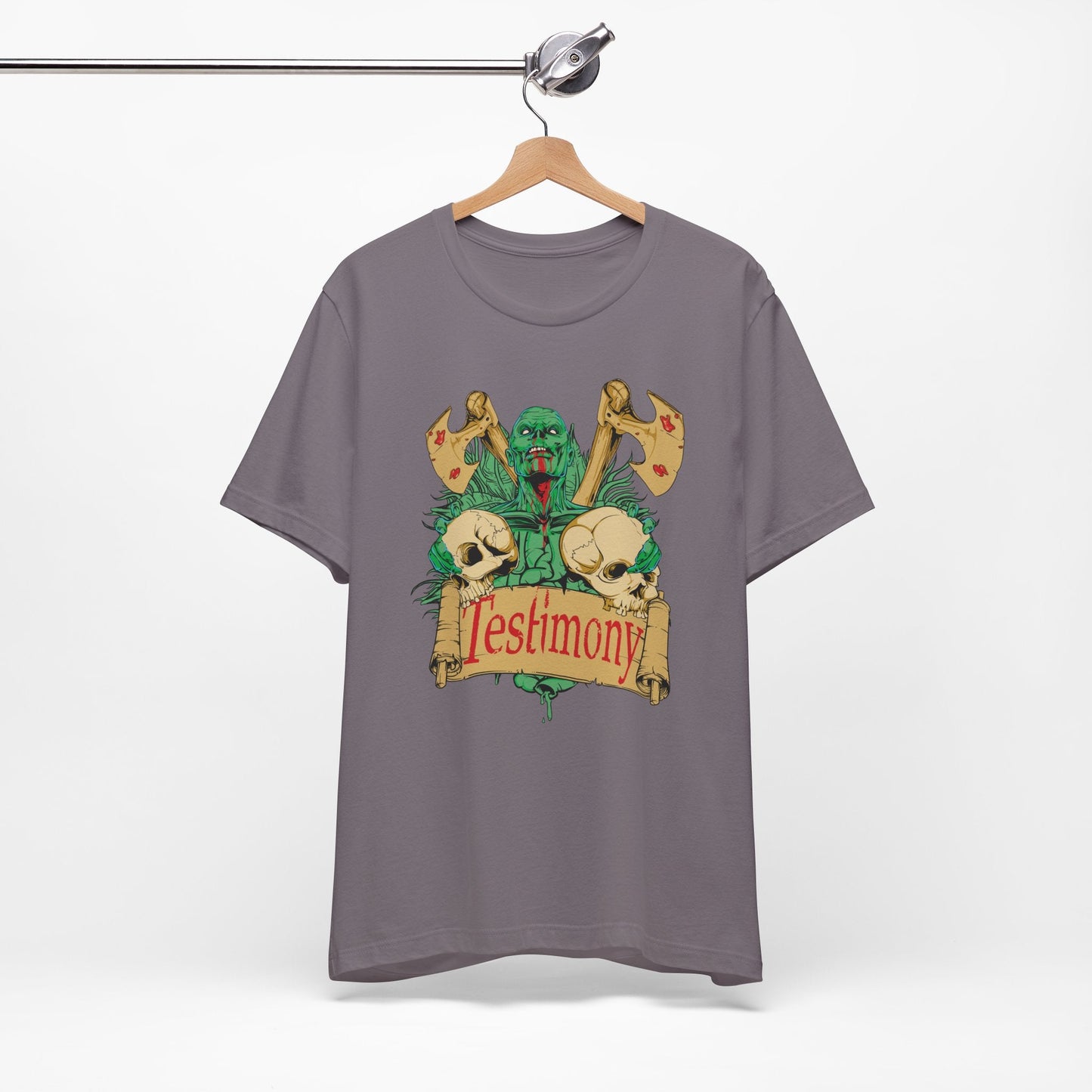 Cthulhu Skull Axes Testimony Tee Lovecraft Horror Mythos Shirt Art-42