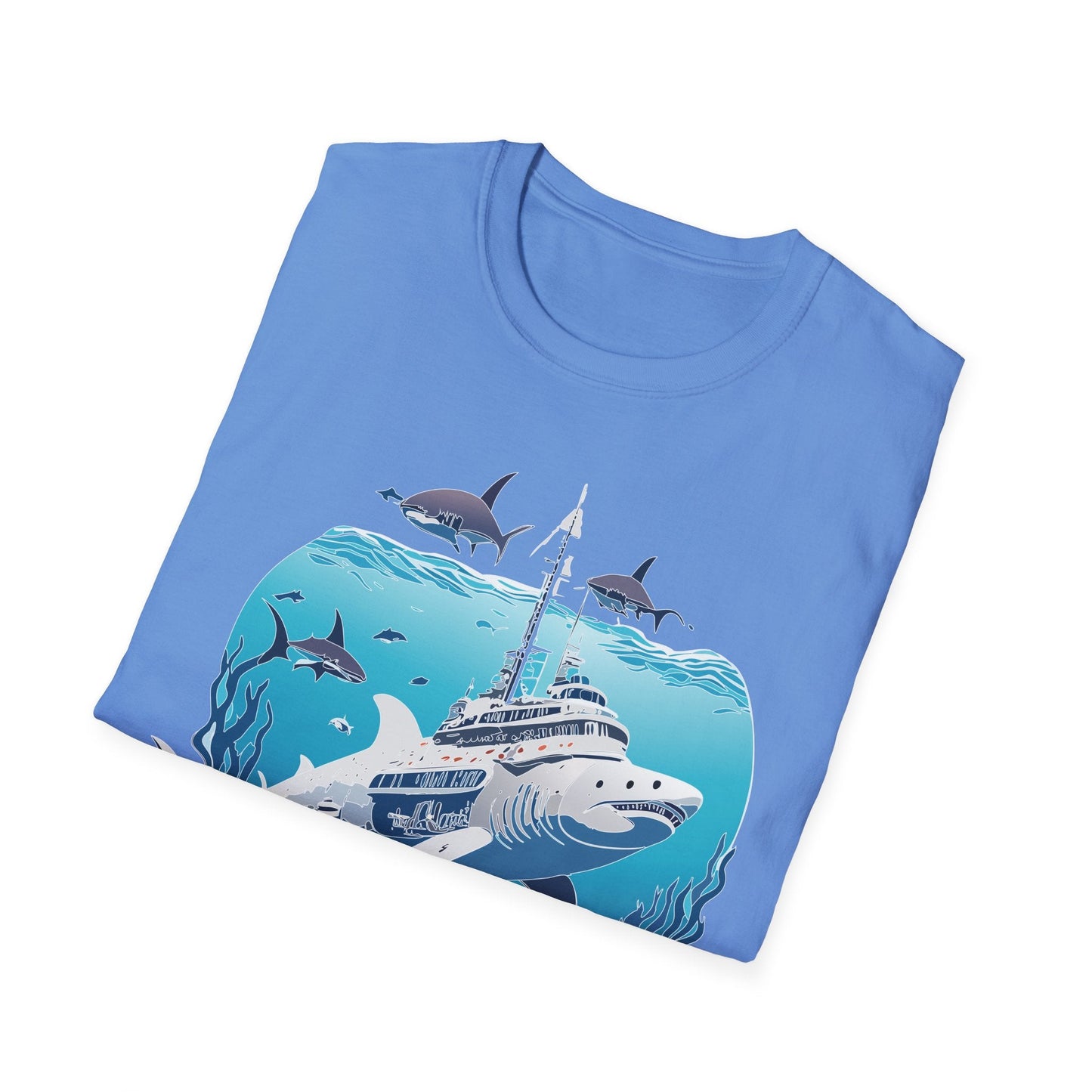 Ocean Tee Shirt Unisex Softstyle 64000 Ring Spun Cotton Art Design Tee For Everyday Comfort