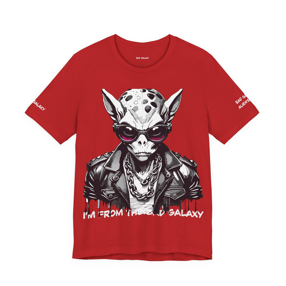 Alien Graphic Unisex Cotton Bella+Canvas Tee with Art Design b49