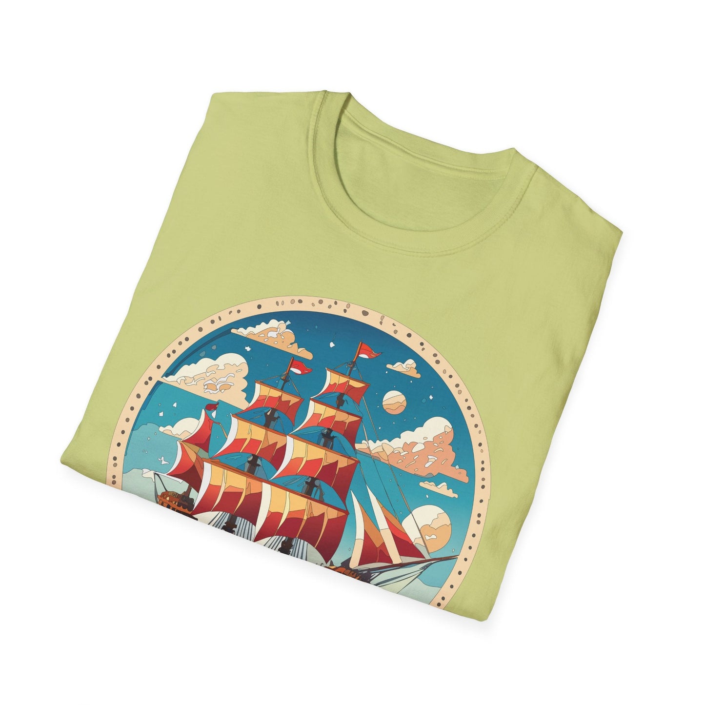 Unisex Ship T Shirts Frigate T Shirts Vessel Tee Shirt Gildan Softstyle 64000 Premium Cotton