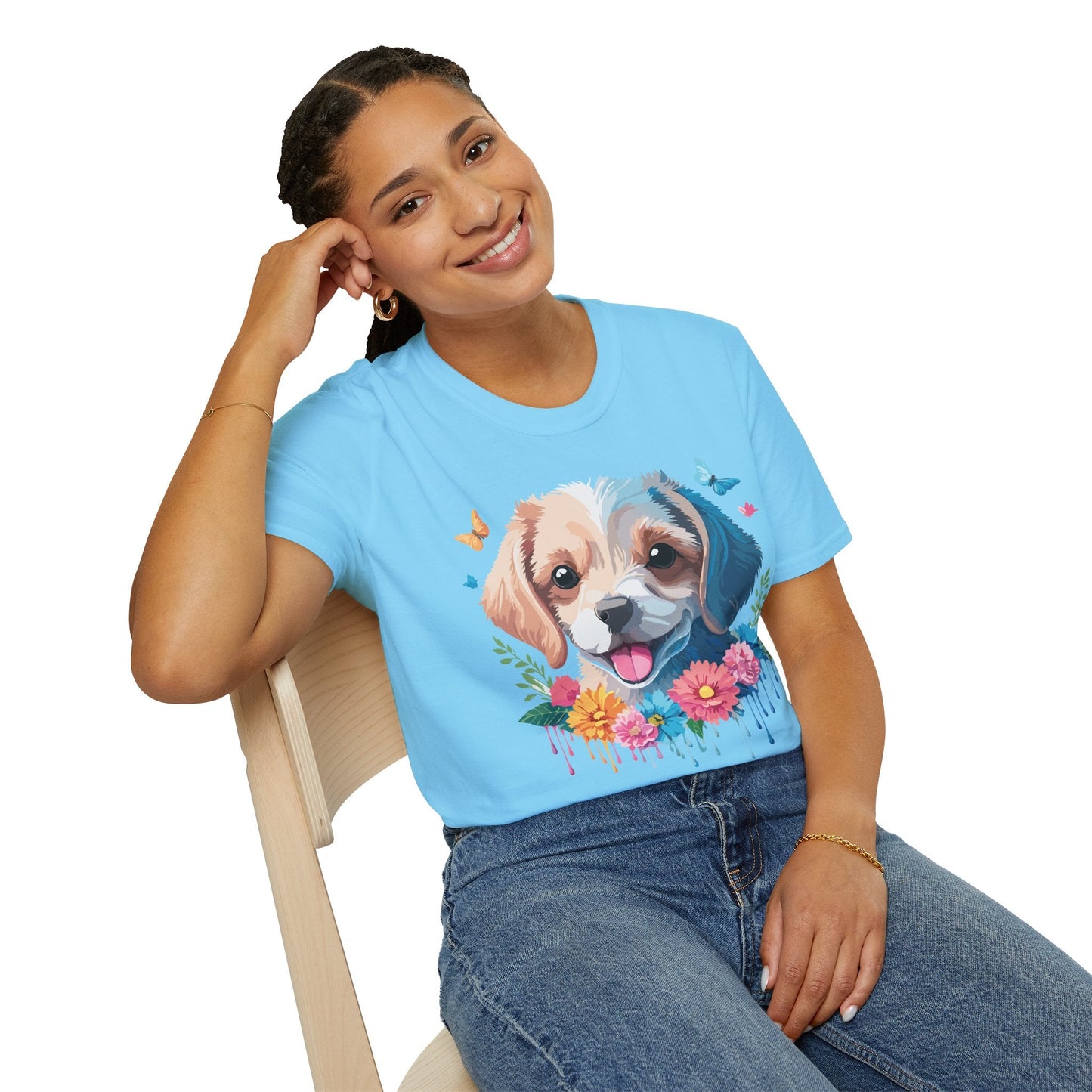 Dog Shirt Unisex Softstyle Tee Gildan 64000 100 Percent Ring Spun Cotton