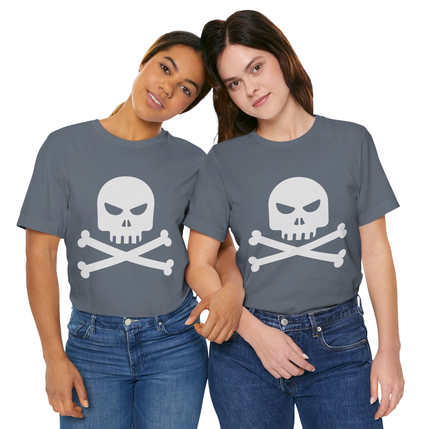 Unisex Cotton Tee Shirt with Skull