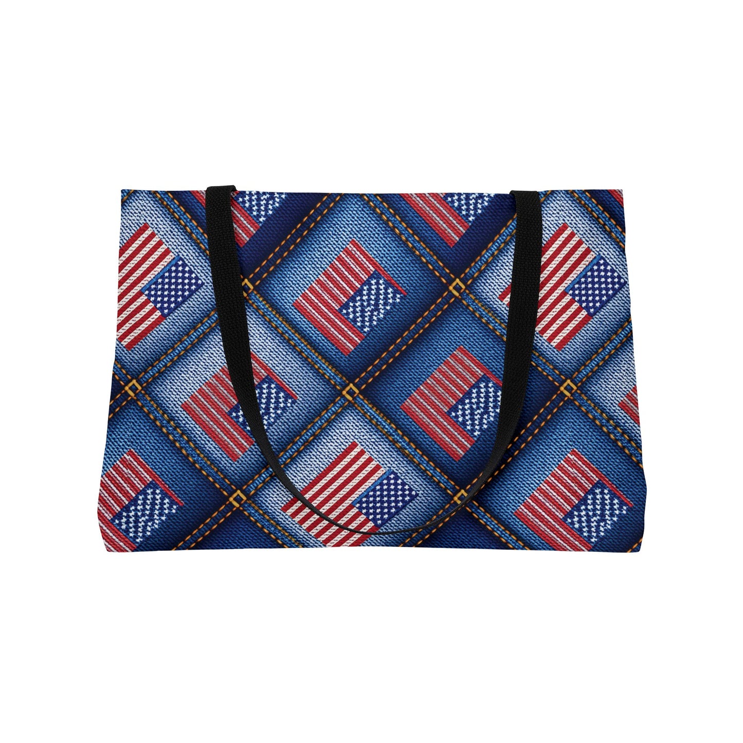 4th of July Denim Print Yoga Bag High-Quality 100% Spun Poly 24x13 Canvas Bag 74