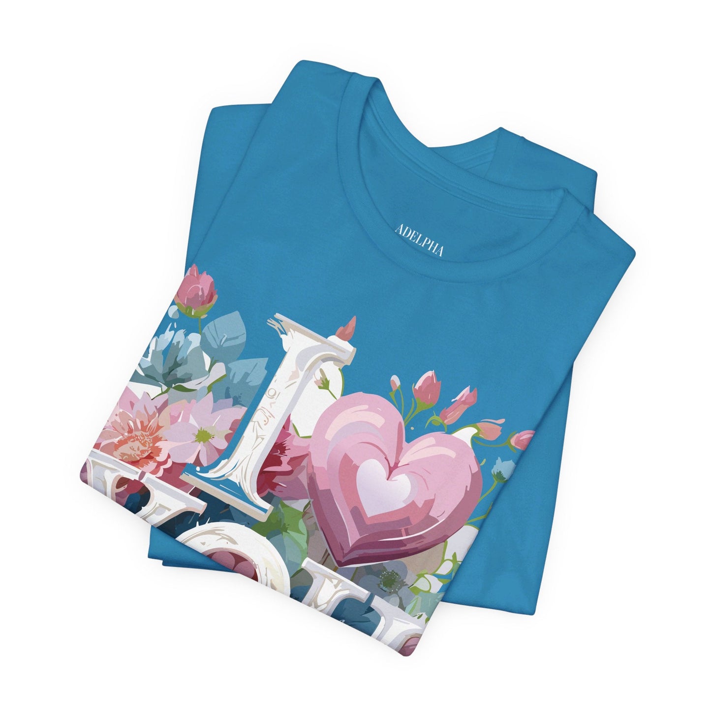 Valentine Graphic Tee Unisex Jersey Short Sleeve Vintage Inspired Art Design Adelpha