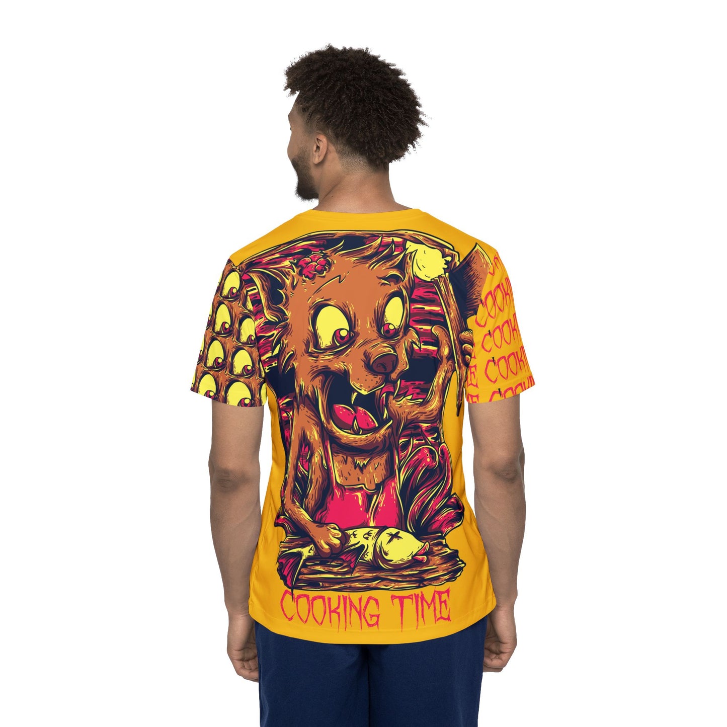 Be22 Fun Graphic T-Shirt, Art Design Poly Shirt, All Over Print Graphic Tee, Funny Print T-Shirt, Funny Cartoon Tee