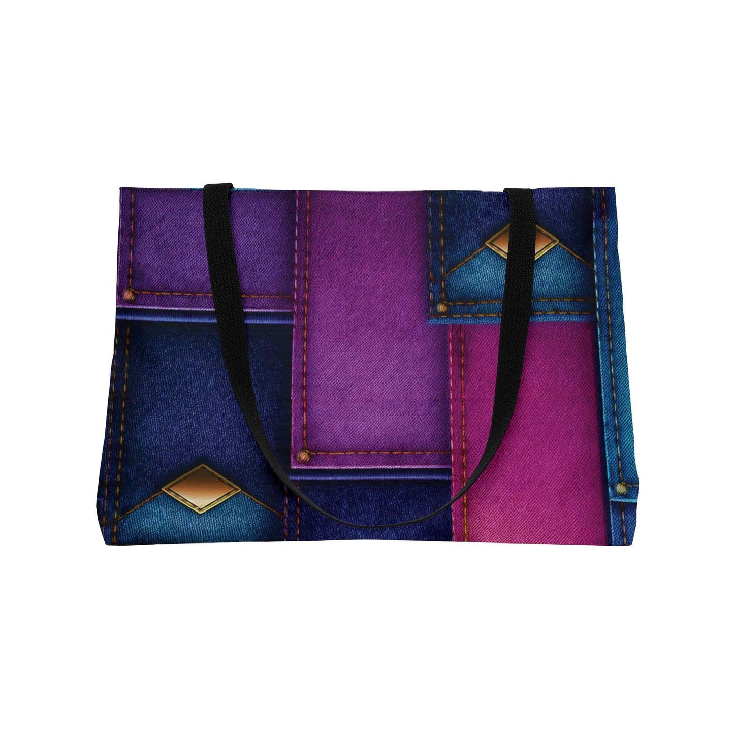 Denim Color Imitation Print Unisex  Yoga Bag  Spun Polyester 24x13 Canvas Gym Bag 32-2