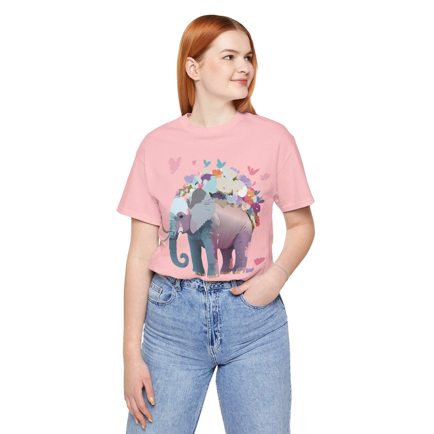 Elephant Graphic T Shirt Unisex Vintage Inspired Artwork By Adelpha Short Sleeve Tee