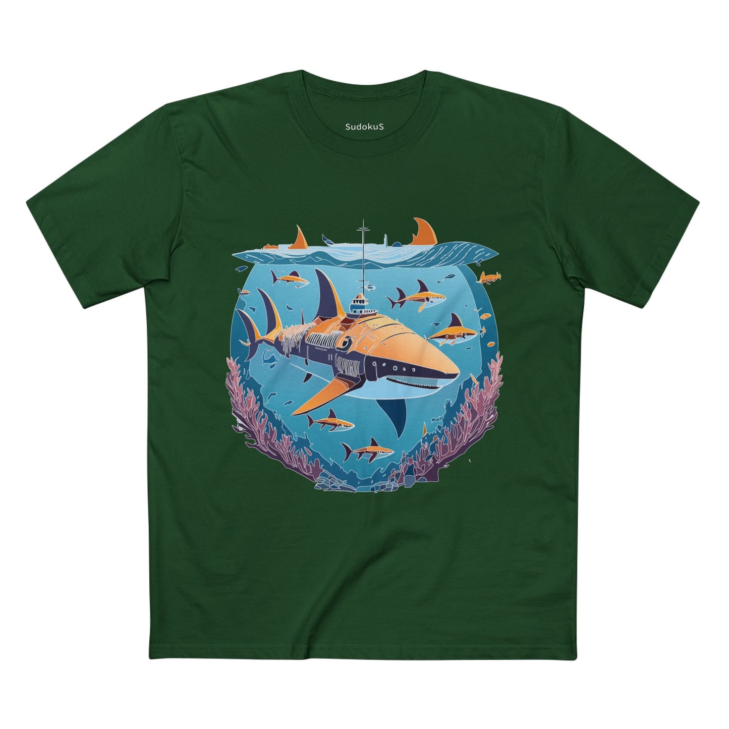 Ocean Coast Graphic Unisex 100 Cotton Staple Tee 12