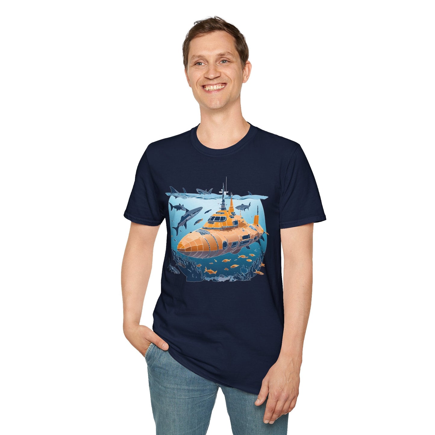 Ocean Graphic Unisex Softstyle Cotton Tee 16