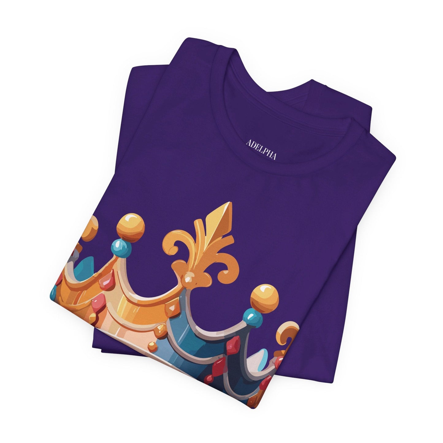 Adelpha Crown Graphic Tee Unisex Vintage Inspired Art Design Short Sleeve Shirt