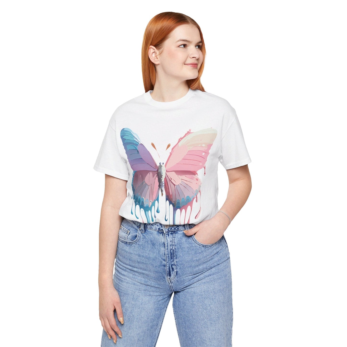 Butterfly Graphic Tee Unisex Vintage Inspired Art Design Adelpha