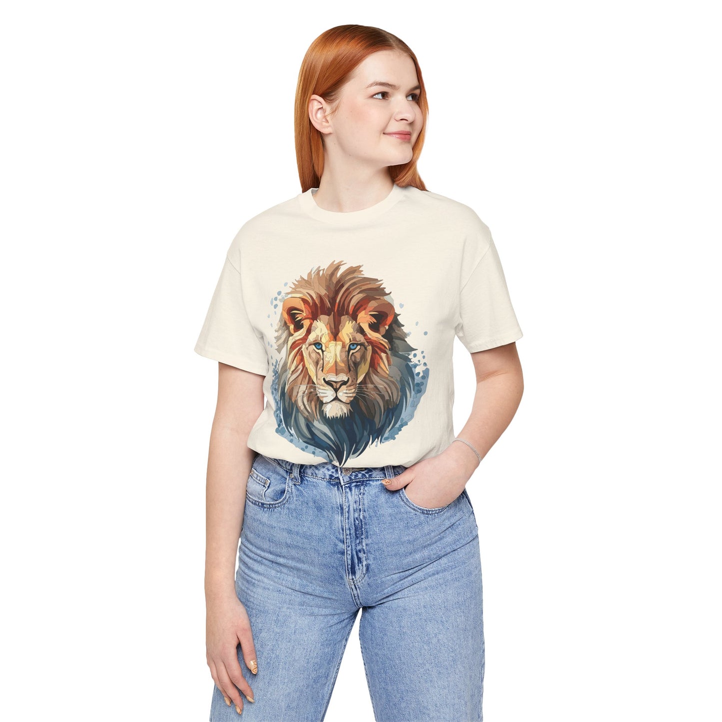 Lion Shirt, Animal Shirt, T-Shirt with Lion, Art Design Tee, Animal Tees, Safari T-Shirt 12