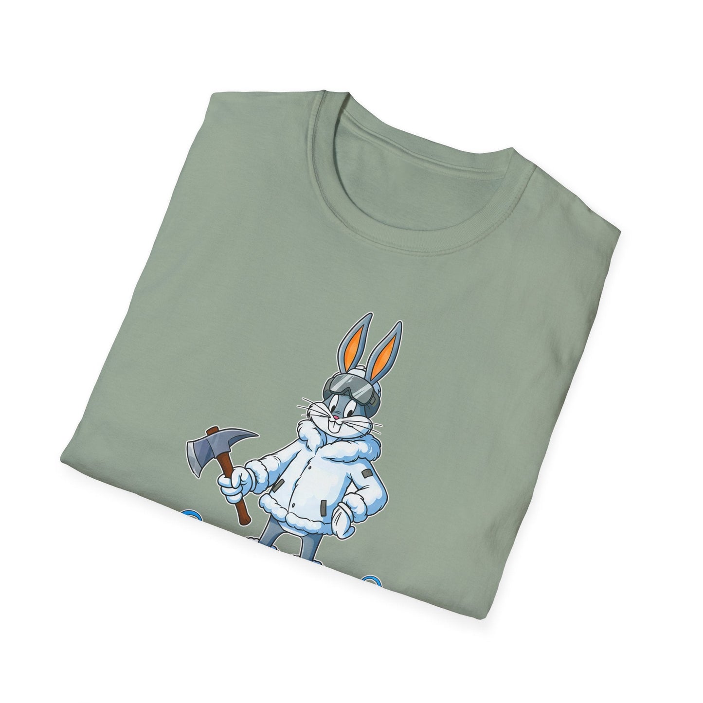 Cartoon Bunny Graphic Unisex Cotton Animal Animation Artwork Design Tee 25