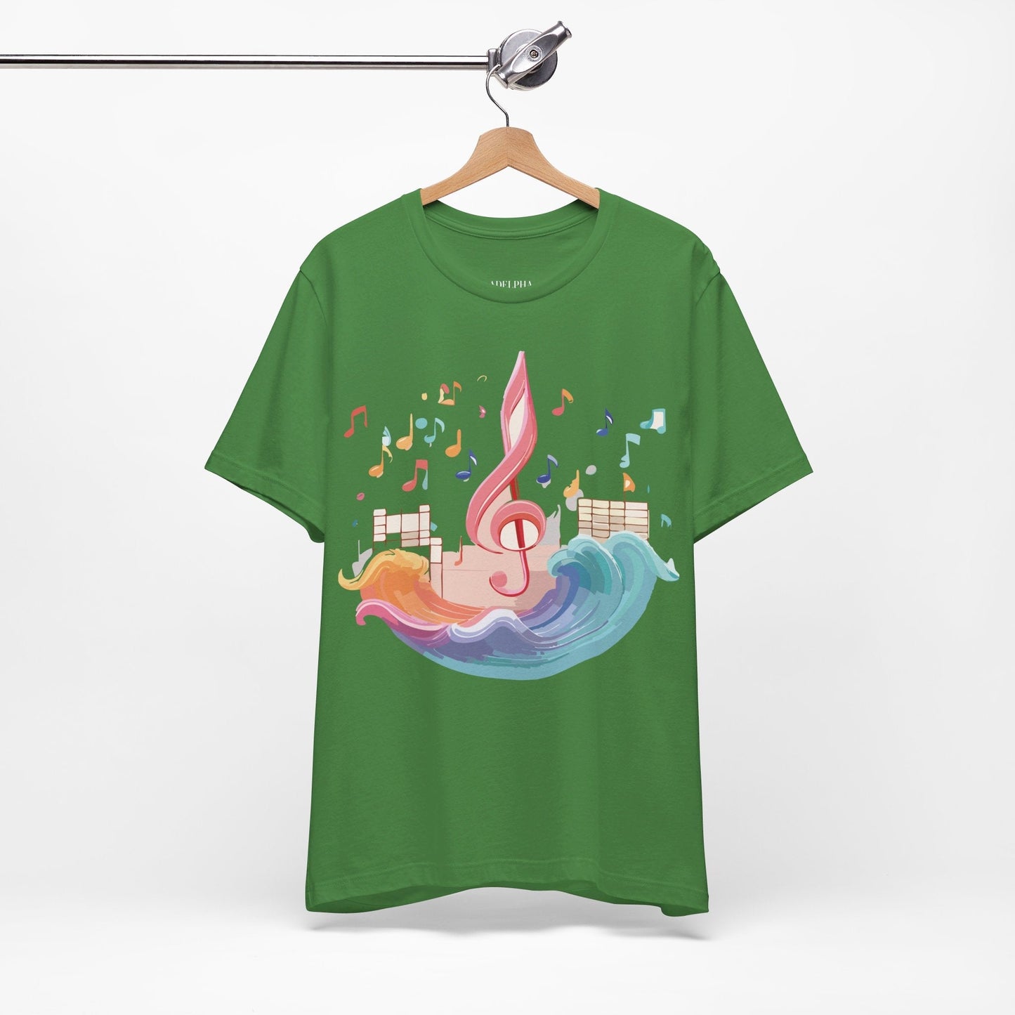 Adelpha Music Graphic T Shirt Unisex Short Sleeve Tee Vintage Inspired Art Design Premium