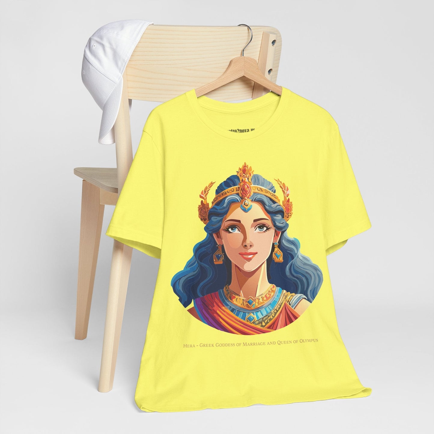 Hera Goddess Shirt Unisex Graphic Cotton Tee Featuring Original Retro2Nova Artwork
