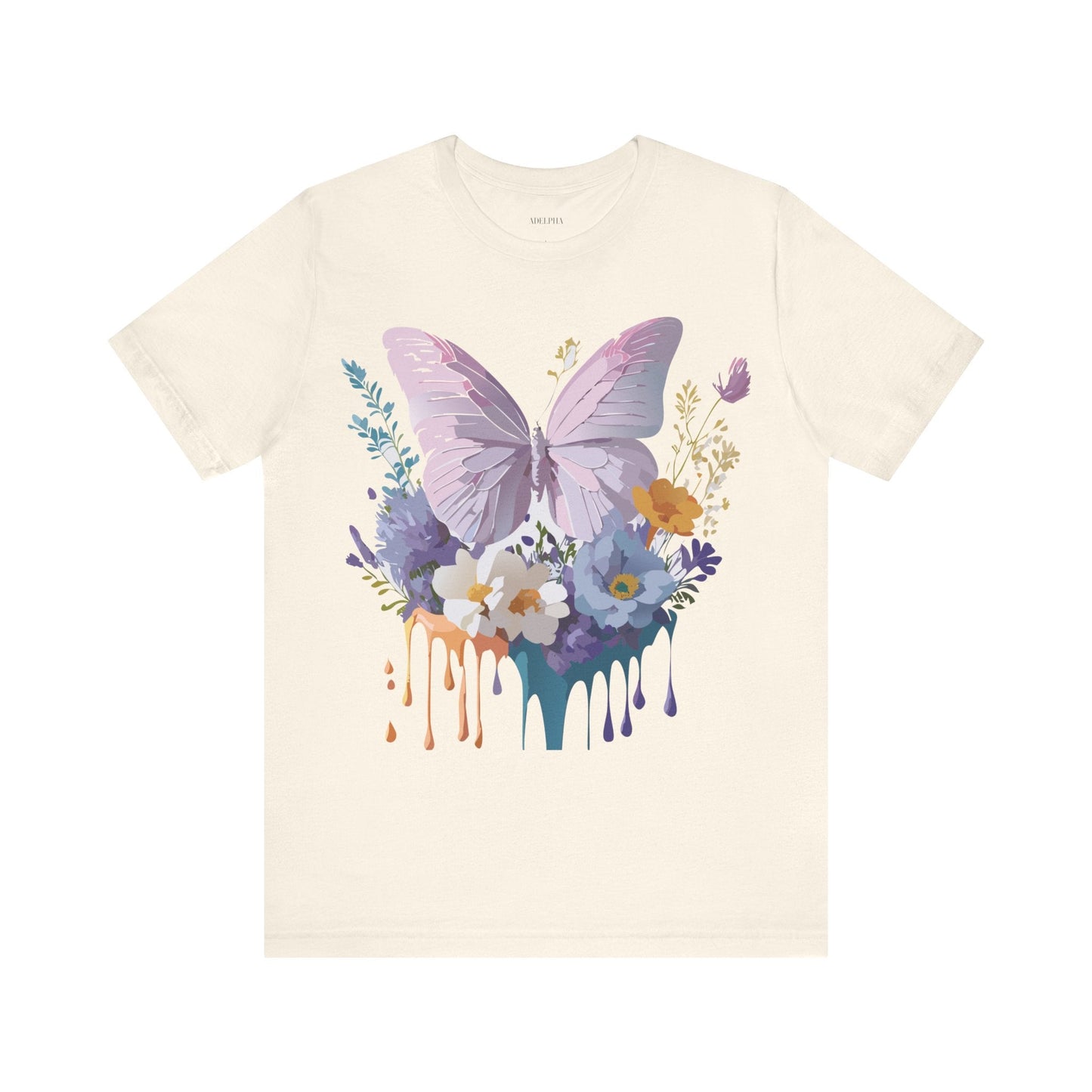 Adelpha Graphic Butterfly Unisex Short Sleeve Graphic Tee Art Design