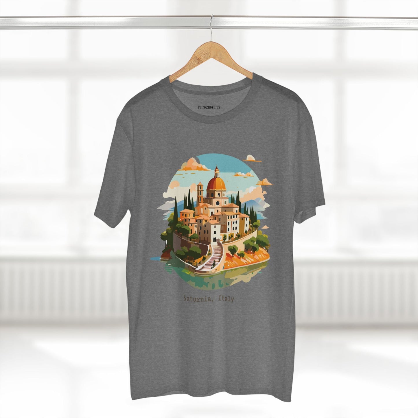 Italy Travel Shirt Unisex Tourist Tee With Original Art Design Retro2Nova Premium Cotton