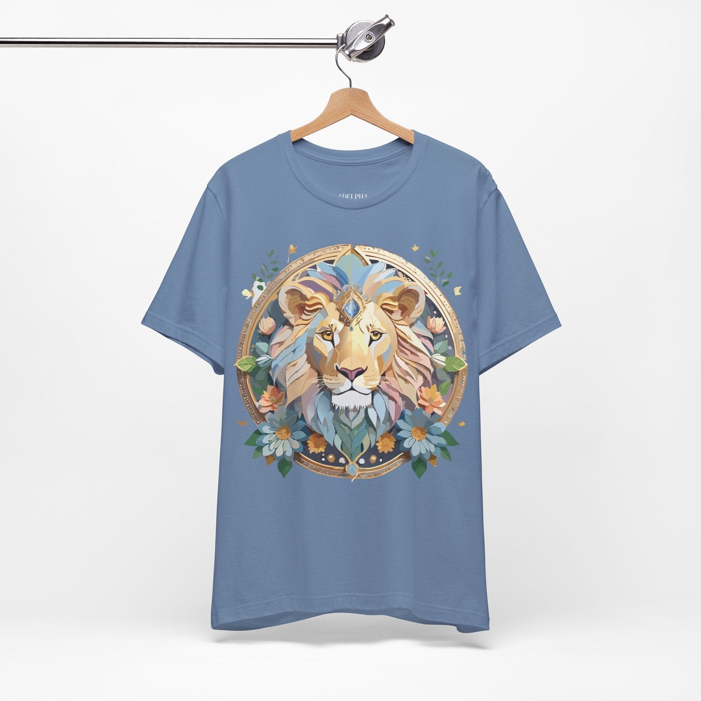 Medallion Graphic Unisex 100 Cotton Vintage Animal Medal Artwork Tee 60