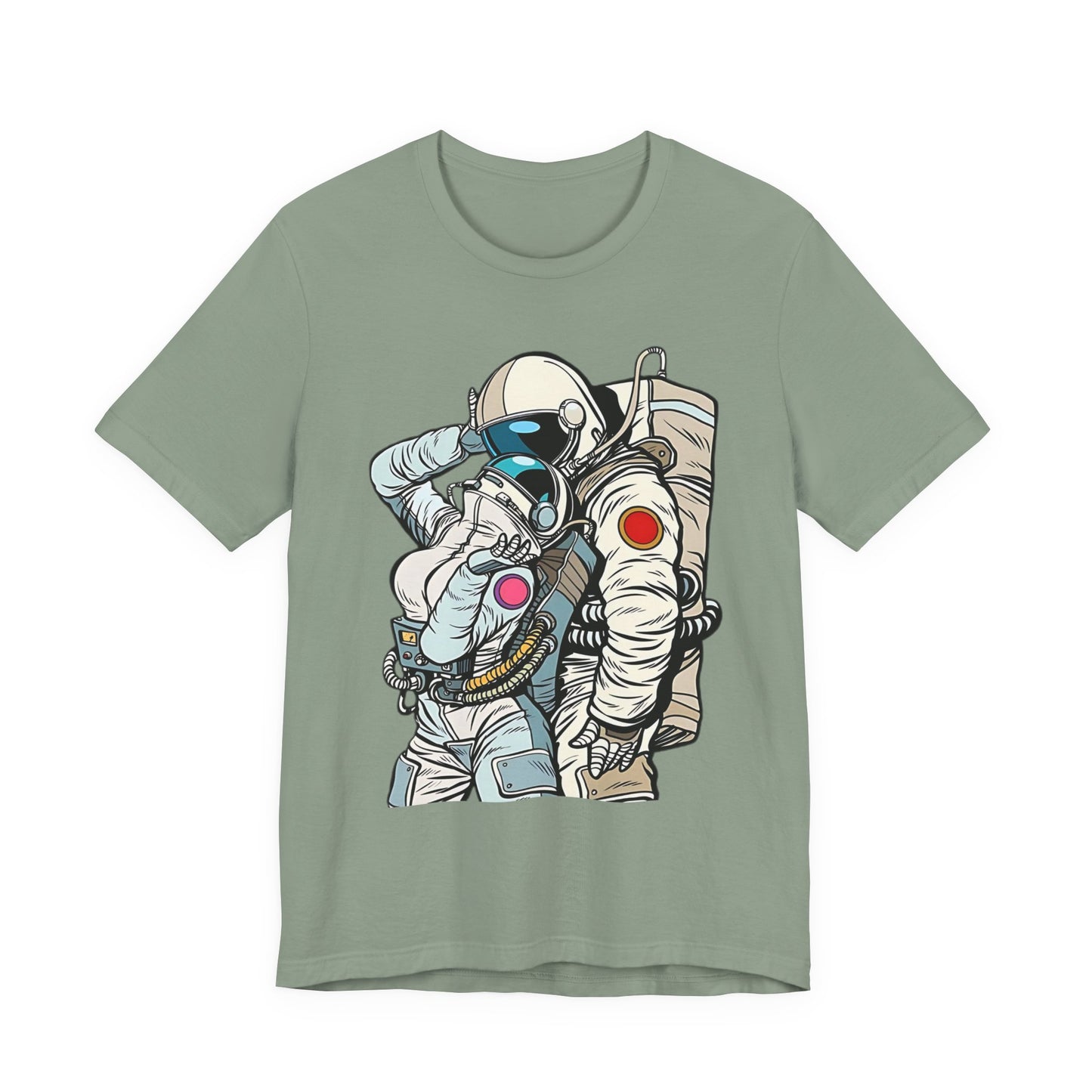 Unisex Astronaut T-shirt, Space Lovers Tee, Cosmic Top, Astronaut Graphic Tee, Cosmos Graphic T-Shirt, Love Shirt Art T-Shirt