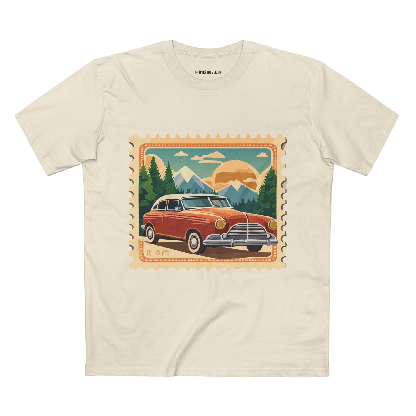 Postage Stamp Shirt Unisex Tee PS 28 Premium Cotton Original Art Design From Retro2Nova Collection
